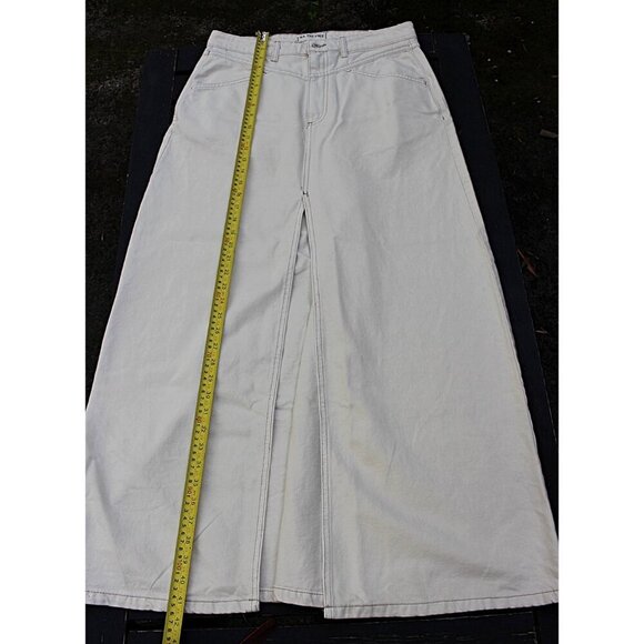 NEW Free People We the Free - Come As You Are Denim Maxi Skirt in WISP - sz 10 - Picture 7 of 11